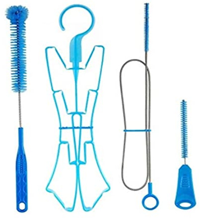 Wasserblasen-Reiniger | Trinkblasen-Reinigungsset, Wasserblasen-Reiniger-Set, Flexible Lange Bürste für Schlauch, zusammenklappbarer Rahmen