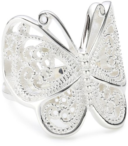 Vinani Ring Schmetterling Paisley glänzend Sterling Silber 925 Größe 56 (17.8) RSL56