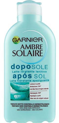 Garnier Ambre Solaire Doposole, Latte Idratante Lenitivo, Arricchito con Aloe Vera, 200 ml