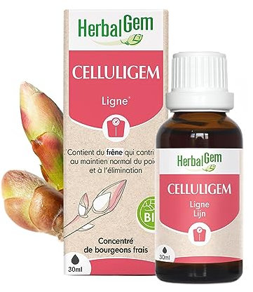 HerbalGem | CELLULIGEM Bio | Complexe Minceur de Gemmothérapie Concentrée | 30 ML