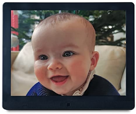 Pix Star - Digitaler Bilderrahmen 15 Zoll mit Bewegungsmelder - Elektronisches Smart Foto/Video-Album - Großes Format mit WiFi, USB, SD Karte - Mattes, Anti-Reflex Dispaly in 4/3-2 Jahre Garantie