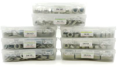 Sortiment Unterlegscheiben Edelstahl A2 DIN 125 Beilagscheiben M3 - M12 Set 915 Teile