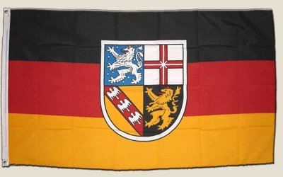 Flagge Deutschland Saarland - 90 x 150 cm