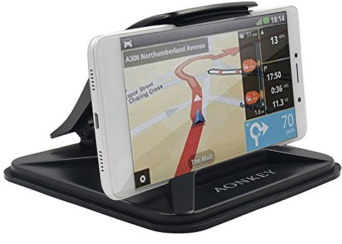 Support de téléphone Portable Aonkey pour Voiture, Supports de Voiture de Tableau de Bord pour iPhone XS X 8 7 6S Plus berceaux de Support GPS antidérapant pour Galaxy S8 S9 et 3-7 Smartphone