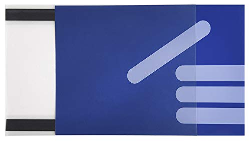 10 Stück DIN A4 Sichttasche im Querformat, magnetisch - Zeigis® / Infotasche/Schildhalter/Plakattasche/Magnettasche/Blatthalter/Inforahmen/Einstecktasche/Plakathalter