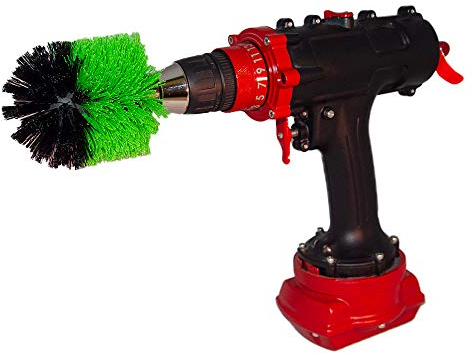 Kornely™ Brosse de Perceuse Premium-Moyennement Rigide, Verte,8.5cm.Nettoyeur Professionnel à Puissance.Ne Raye Pas Les Surfaces.pour Cuisine,Cuisinière et Four,Armoires,Casseroles Sales et Nettoyage