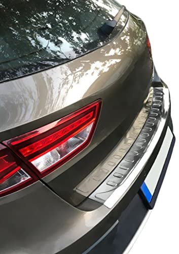 Ladekantenschutz Edelstahl CHROM kompatibel für SEAT LEON ST KOMBI | ab 2014 | mit Abkantung | premium Qualität von RECAMBO