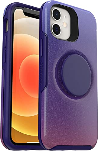 OtterBox Otter+Pop Case for iPhone 12 mini, Shockproof, Drop proof, Protective Case with PopSockets PopGrip, 3x Tested to Military Standard, Violet