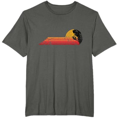 Retrò Arrampicata Regalo Vintage Bouldering Scalatore Maglietta