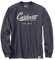 Carhartt Men's 104890 Loose Fit Heavyweight Long-Sleeve Hand-Painted Graphic T-, Bluestone, XL Tall