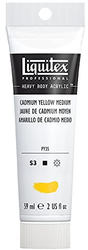 Liquitex Professional Acrylique Heavy Body 59ml Tube 161 Jaune De Cadmium Moyen ROW