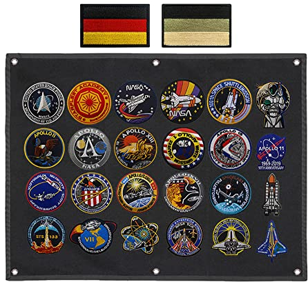 64x46 cm Patch Placa de Visualización,Expositor Colgante de Parches, Patch-Pizarra, táctica militar Patch Soporte Compatible con Velcro para Coleccionar Embleme Patch, 1000D Nylon Resistente