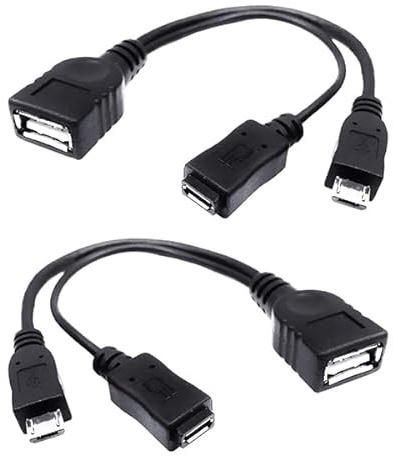 VOLT PLUS TECH PRO USB + OTG Power Stick Compatible with Your Streaming Sticks, Rii, Nintendo Switch, SNES, NES Classic Dual Function with Keyboard, Gaming, Mouse, Storage or USB Device(2 Pack)