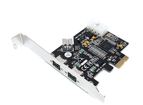 Computer District - Tarjeta controladora FireWire 800-3 puertos FireWire (2 externos y 1 interno) 1394 B - Chipset Texas Instrument XIO2213AZAY - Escuadra Low y High Profile