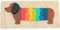 Vilac - Andy Westface Puzzle/Einbettung in Volumen Hund – Spielzeug aus Holz Original – Lernen der Farben – Montessori-Methode – für Kinder ab 2 Jahren