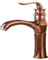 QUINTO Basin Taps Faucet, Full Copper, Antique, Rose Gold, Hot & Cold, Bathroom, Retro Washbasin, Golden, Soft Water Flow, Ceramic Valve