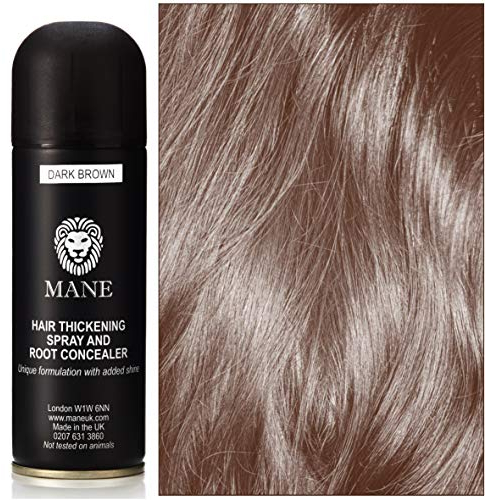 MANE Hair Thickening Spray 200 ml und 100 ml - 12 Shades (200 ml, Dark Brown)