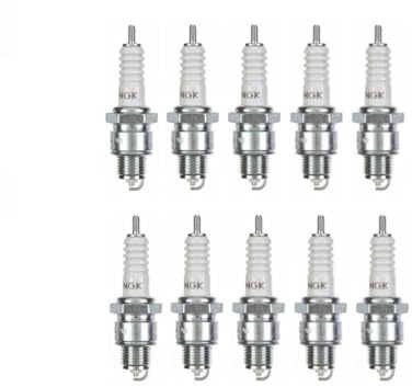 Zündkerzen Set BP8HS 10 Stück – passend für 50ccm 2-Takt Roller, Mofa, Moped, Mokick