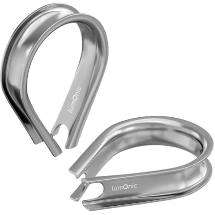 5x Cable metálico Dedal Acero inoxidable V4A 316 6mm inoxidable Dedal de cuerda