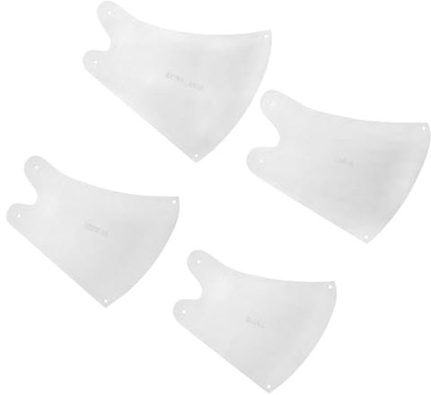 EXCEART Kinderwerkzeuge 1 Satz 4St Selbstgemachte Maskenvorlage Schutzmaske Nähmaske Vorlage Vorlagen-Kit werkzeug DIY-Maskenvorlage Mullmaskenvorlage Acryl Suite Schimmel Schablone