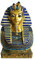 Luxuriöse ägyptische Pharao Tutanchamun-Figur, Kunstharz, Kunsthandwerk, Dekorationen, kleiner altägyptischer Pharaonenkönig, Mumieneinsatz, Artefakt, Reliktstatue