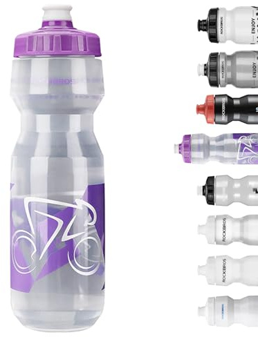ROCKBROS Bike Water Bottle 20oz-25oz Squeeze Cycling Water Bottle BPA Free