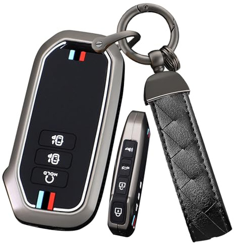 Ysbxitu 7 botones de metal para mando a distancia con llavero para Kia EV6 K5 K8 V6 Seltos MQ4 Sportage Niro Hybrid GT-Line