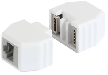 ALLNET TP-TP Kupplung CAT6A Buchse 1:1 8-pol. RJ45 magnetische Sicherungskupplung 50er Bulk Set Abwurfbuchse PoE fähig