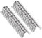 sourcing map 10pcs 1 9/16 Inch 40mm Conduit Clamps, M40 U Tube Pipe Clamp, Stainless Steel Rigid Pipe Strap, U Shaped Bracket with Two Hole for Pipe Tube Hose Wire Cord Fixing