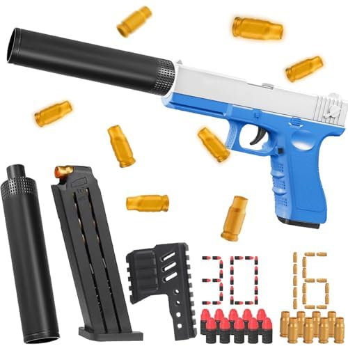 Spielzeug Pistole,Pistole Kinder Platzpatronen,Spielzeug Pistole mit Knall Munition,Spielzeug Pistole Wuestenadler,Pistole mit Schaumstoff Geschoss Zielscheibe für Nerf