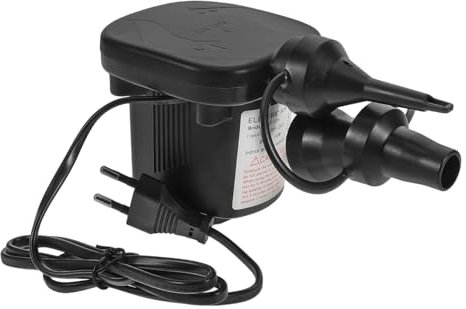 Garneck 1 Satz Elektrische Luftpumpe Bootspumpe Tragbarer Deflator Pumpen Für Camping Im Freien Poolversorgung Elektrische Pumpe Luftmatratzen-deflator Luftpumpe Deflator Abs Black