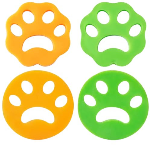 GHPKOTW Pet Hair Remover For Laundry 4 Pack Washing Balls Hair Catcher Washing Machines, Cat Hair Remover Washing Machine, Pet Fur Washer Catcher Hair Remover Reusable Pet Hair Washing Machine Removal