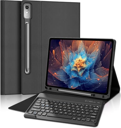 FOGARI Tastiera per Lenovo P12 da 12,7 pollici, Keyboard ltaliana Senza fili, Bluetooth Rimovibile Custodia con Tastiera per Lenovo Tab P12 12,7 2023, Nero