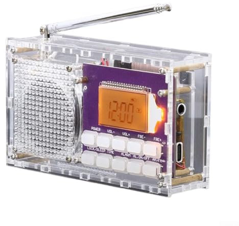 RANRAO Kit radio numérique FM Full Band Radio DIY Kit électronique Module récepteur