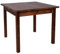 Feststehender Tisch aus massivem Fichtenholz – rustikaler Landhausstil – für Küche, Esszimmer oder Gastronomie – 100 % Made in Italy (Nussbaum; 80 x 80 cm) (Walnuss, 80 x 80 cm)