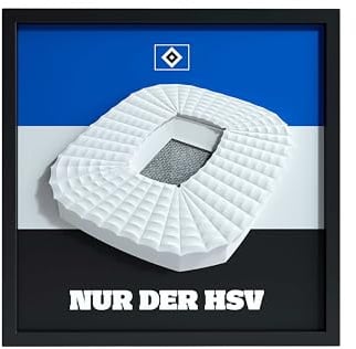 Fantastic Frames HSV FanBox – Offizielles HSV-Lizenzprodukt | Kabelloser Stadion-Sound mit Bewegungssensor, 17 originalgetreue Fangesänge & Hymnen | Geschenk für Fußball-Fans, 25×25 cm
