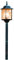 Konstsmide Milano 7245-759 Wegeleuchte / B: 16cm T: 16cm H: 105cm / 1x75W / IP43 / lackiertes Aluminium / schwarz/silber