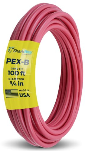 SharkBite U870R100, Red PEX-B Pipe-Potable Water, 3/4