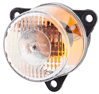 HELLA 2BA 008 221-107 Blinkleuchte - 12V - Einbau - Lichtscheibenfarbe: glasklar - links/rechts/vorne