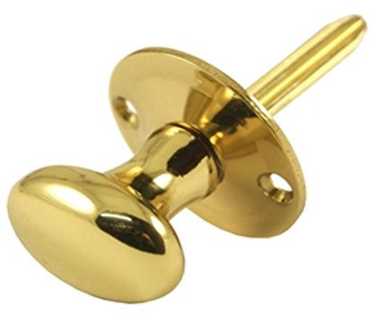 Oval Rack Bolt Knob Key Heavy Brass Door or Window