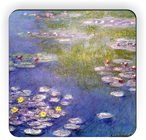 Rikki Knight Claude Monet Art Kühlschrankmagnet, quadratisch
