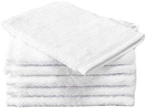 De Witte Lietaer 171141 Contessa Luxe Lot de 6 Gants de Toilette Coton Blanc 15 x 22 cm