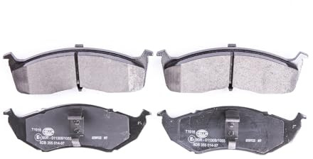 HELLA 8DB 355 014-971 Bremsbeläge | Kompatibel mit: CHRYSLER GRAND VOYAGER III VAN, NEON II, VOYAGER / GRAND VOYAGER III, VOYAGER III VAN, DODGE CARAVAN