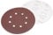 Sourcingmap 10Pcs 7 inch 8 Hole Hook and Loop Sanding Disc 320 Grit Flocking Sandpaper Random Orbital Sander Paper