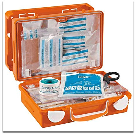 Erste Hilfe Koffer 64-teilig mit Füllung Söhngen 20 Jahre Haltbar DIN 13157 von MBS-FIRE®
