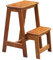 Hockerleiter klappbar Holz/Klapphocker klappstufen Holz/klappstufenleiter/Klapptritts/Stufen Tritthocker/Leiterstuhl Tritthocker klappbar/Hockerleiter Holz/Tritt- kleine Leiter/2 Schritt Hocker