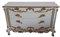 Antik Louises Barock Rokoko Stilmöbel Kommode Sideboard Kommodenschrank Sideboardschrank Farbe: weiß mit Gold Breite125cm