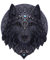 Nemesis Now Dark Gothic Magischer Wolf Mond Wandbehang Plaque, Schwarz, Einheitsgröße