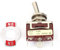 5 Pièces SPDT Interrupteur à Bascule ON-ON 15A 250V, 3 Broches 2 Positions, Interrupteurs à Bascule de Remplacement Automobile, Diamètre de Tête du Bouton 12mm