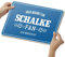 Fussball Schalke Schild aus Holz - personalisierbares Geschenk für Fans - opt. Beleuchtung - Wohnzimmer Deko - personalisierbar zum Hinstellen/Aufhängen - Schalke Geschenk - persönliches Geschenk